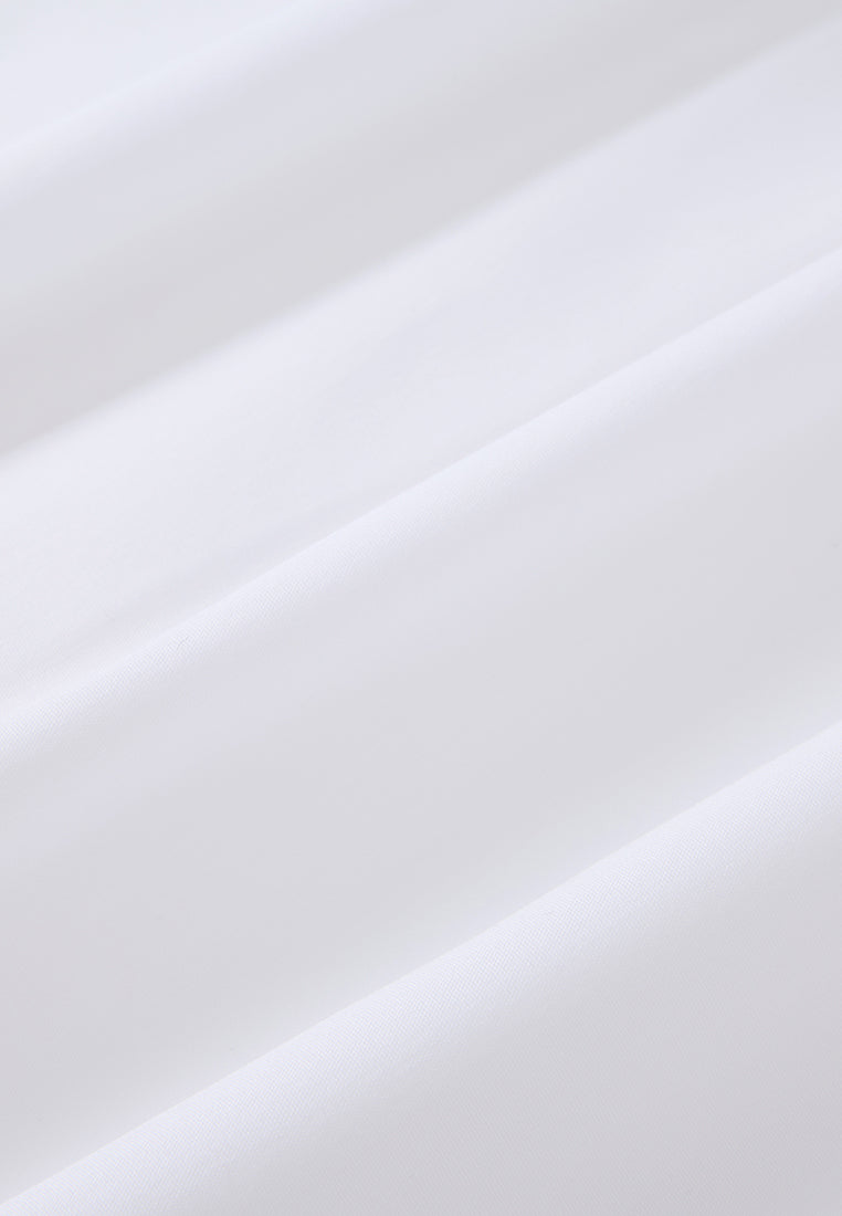 Crystal-detail Concealed-fastening Shirt