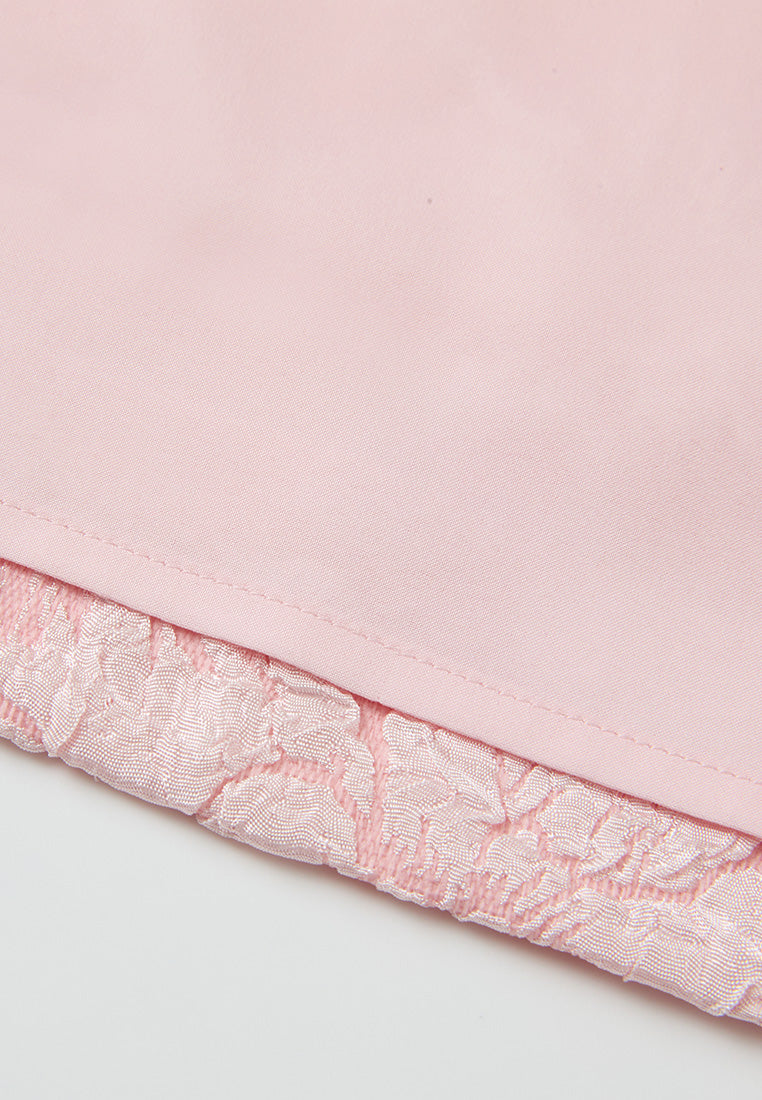 Embossed-effect Jacquard Dress