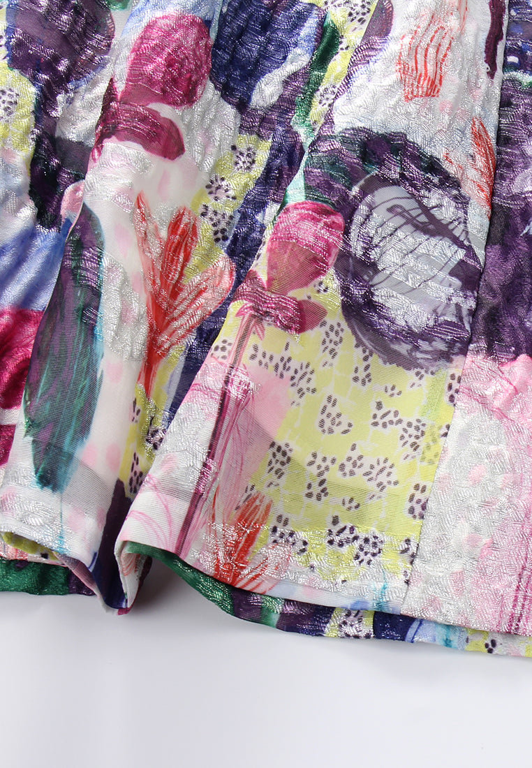 Impressionist Floral Dress