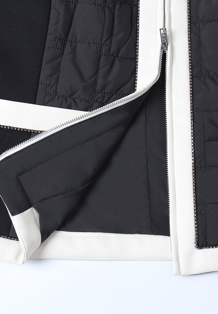 Obsidienne Matelassé Contrast Vest