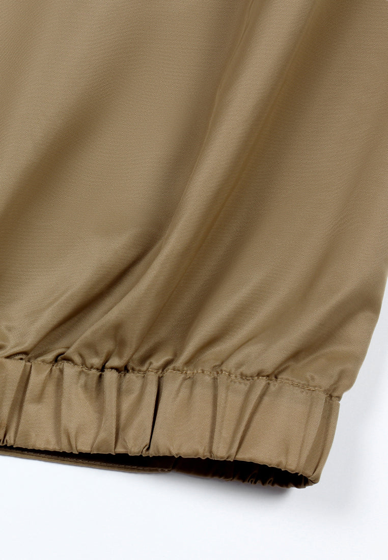 Beige Chic Zip Vest