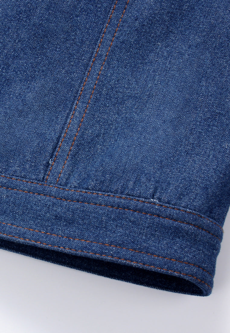 Indigo Bloom Denim Jacket