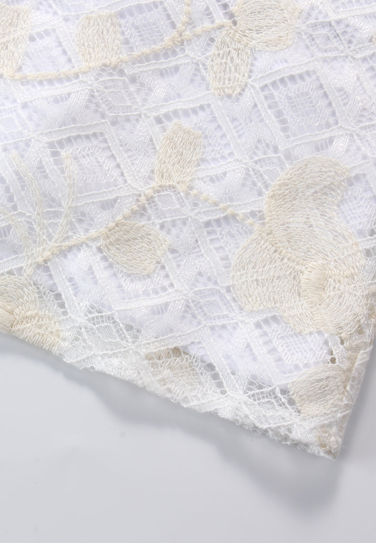 Ivory Bloom Embellished Blouse