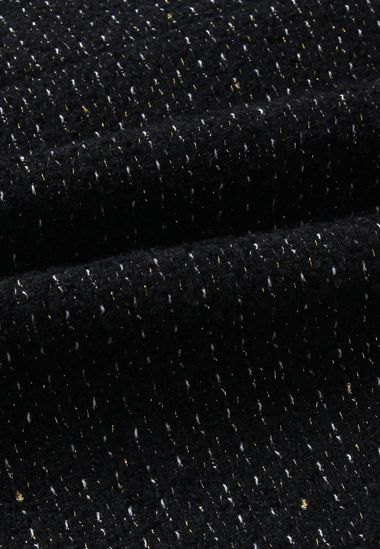 Minuit Chain-Belt Tweed Dress