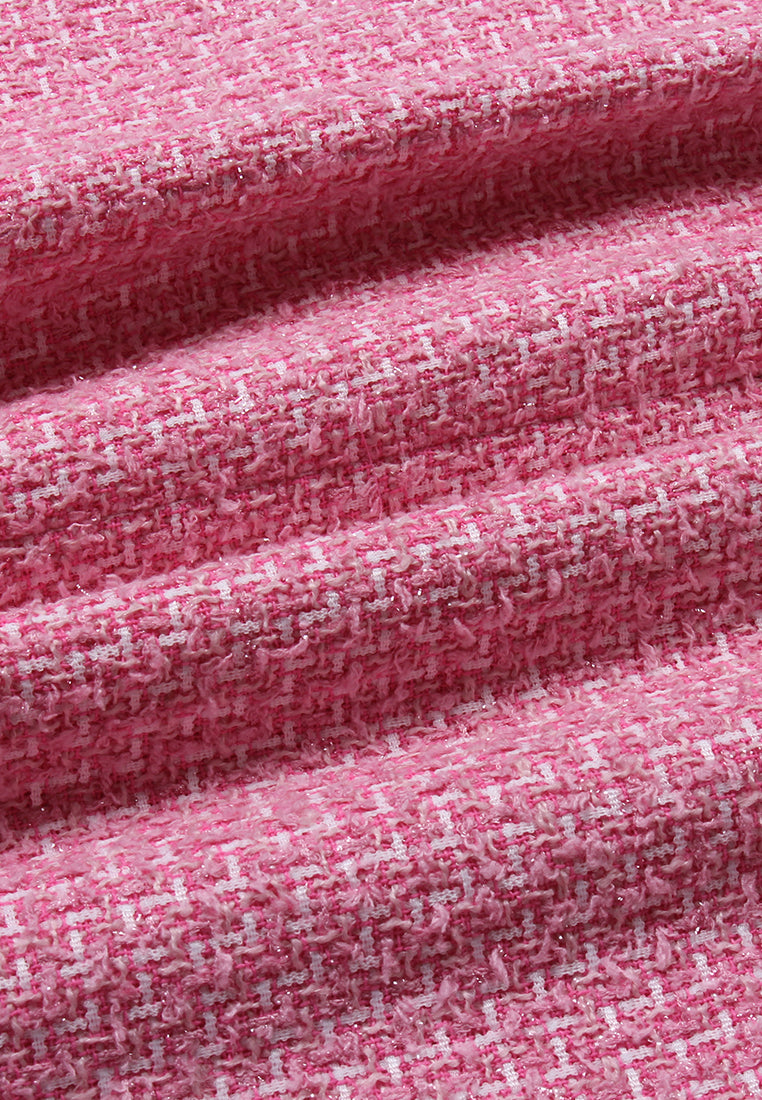 Rose Bloom Tweed Skirt