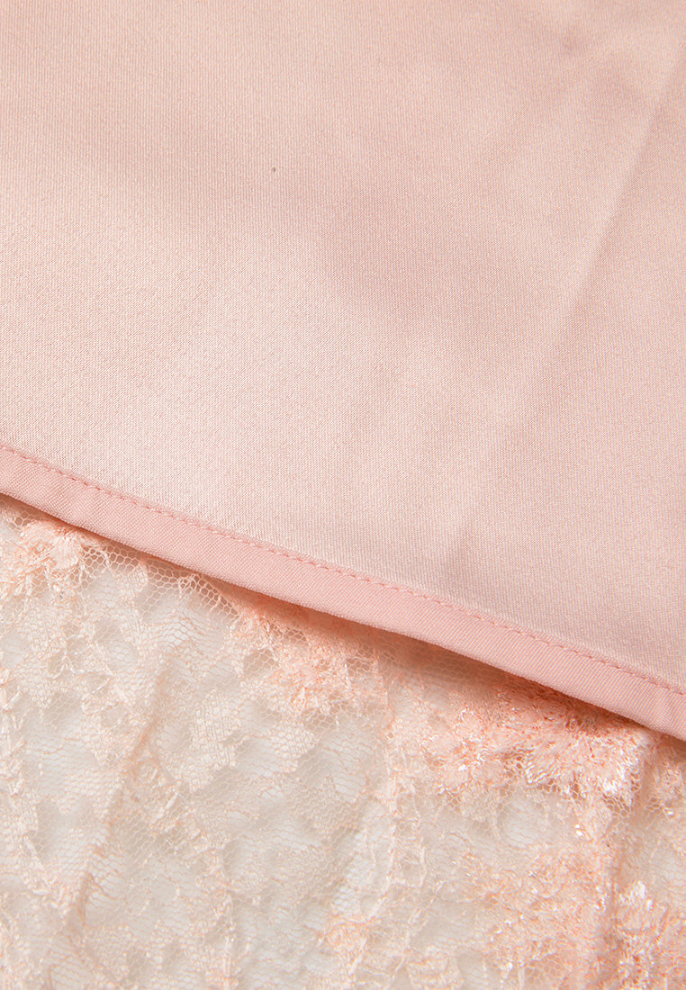 Embellished-trim Sequin-detail Lace Dress