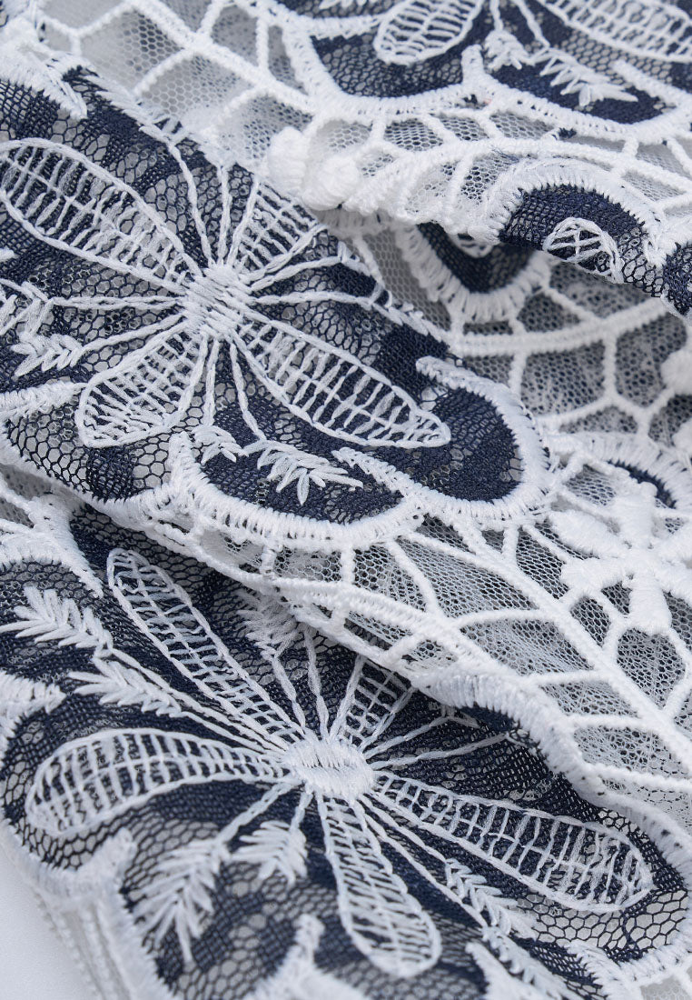 Patchworked Mesh Lace Jacket