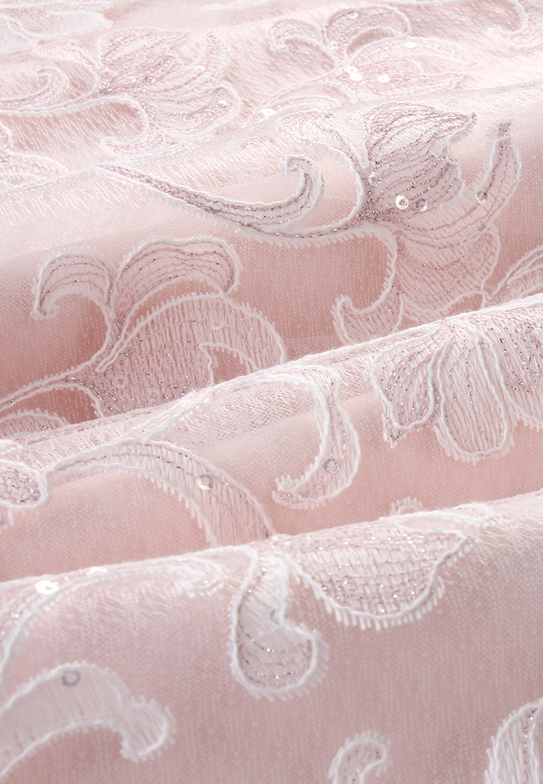 Rosé Dentelle Étoilé Dress