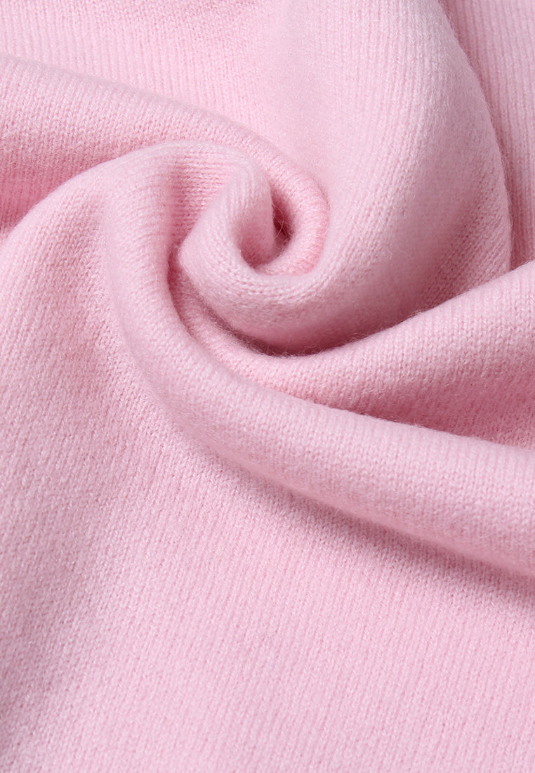 Emblem Embossed Knit Sweater