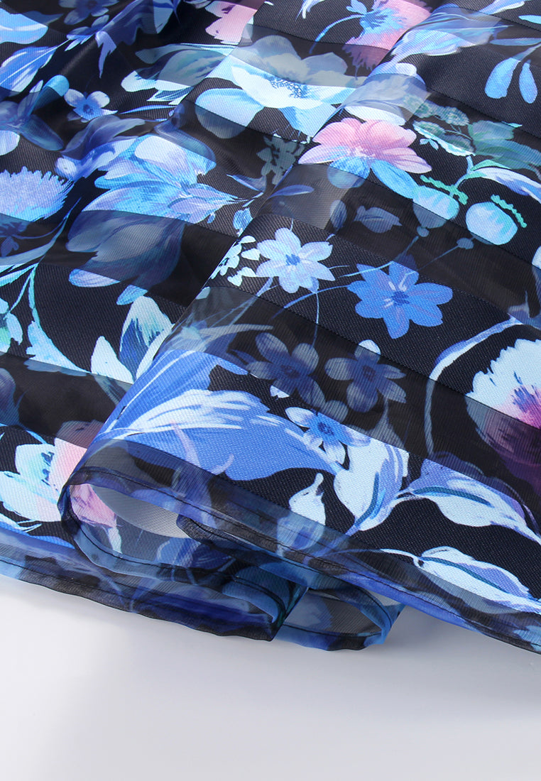 Azure Bloom Horizon Skirt