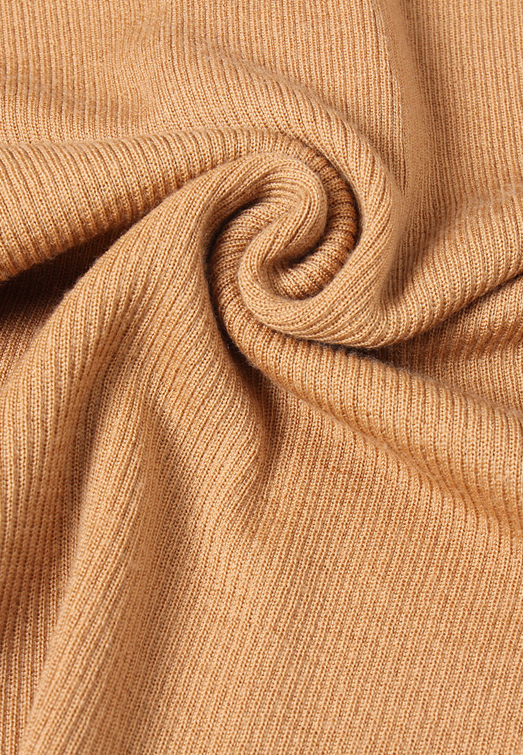 Ribbed Mock Neck Sweater