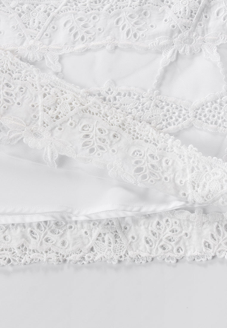Ivory Dentelle Fleuris Dress
