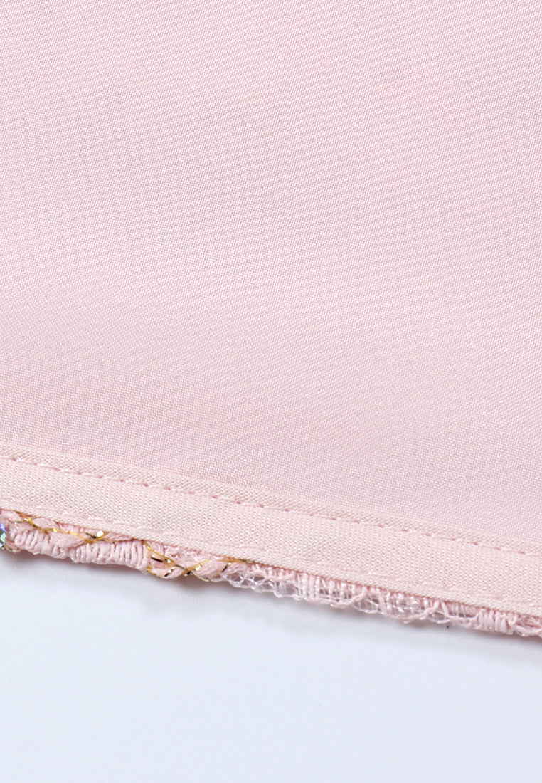 Blush Lace Embellished Blouse