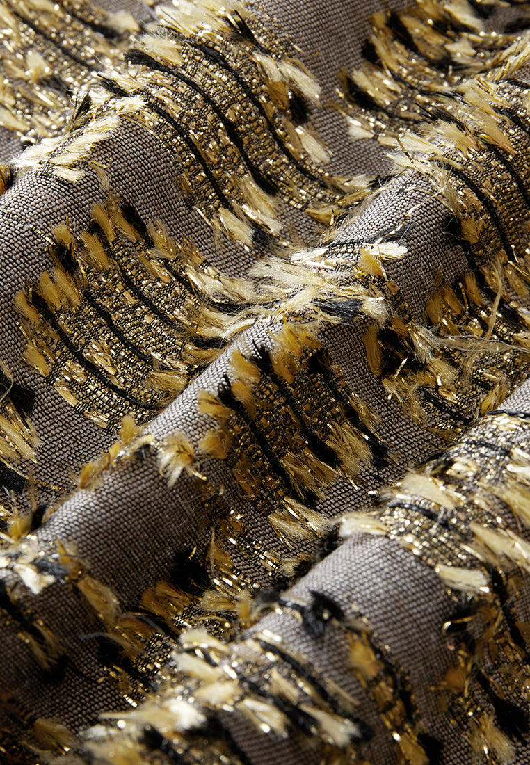 Sequin Brocade Zip Jacket