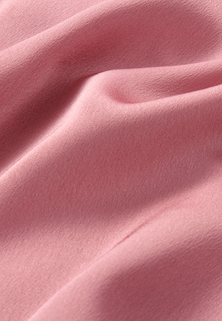 Silk Crepe Satin Embellished Blouse