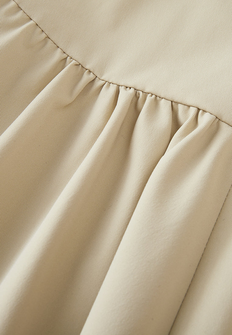 Twill Asymmetric Panelled Skirt