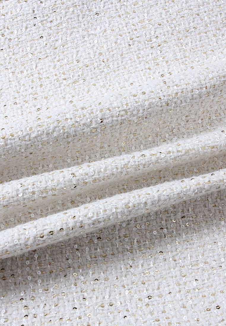 Lune Textured Cheongsam Dress