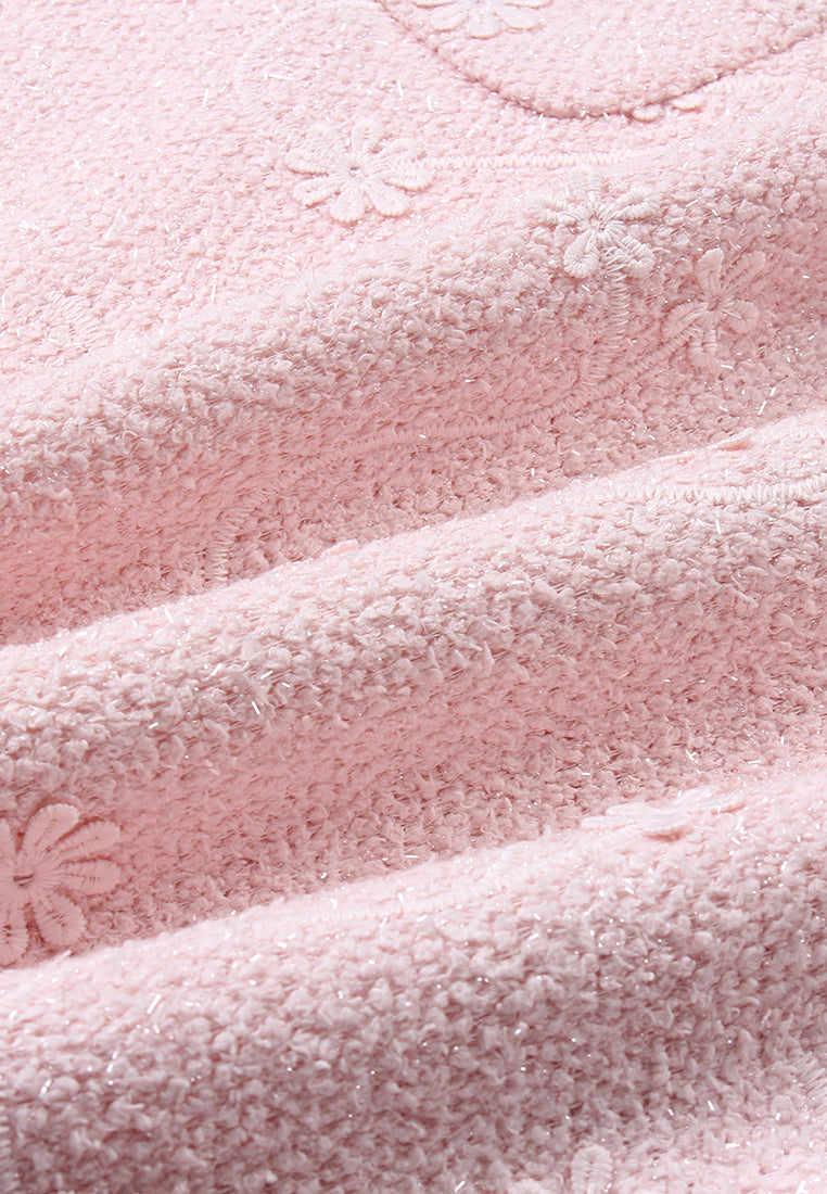 Blush Elegance Embroidered Dress