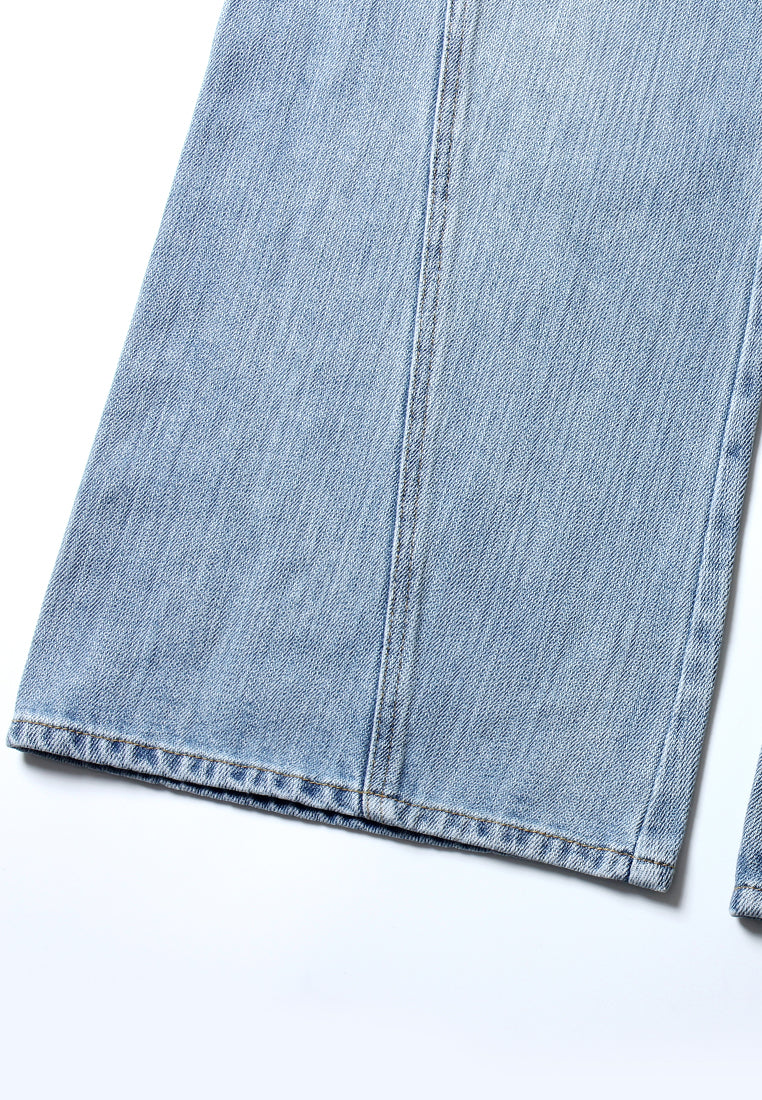 Bleu Ciel Wide-Leg Denim