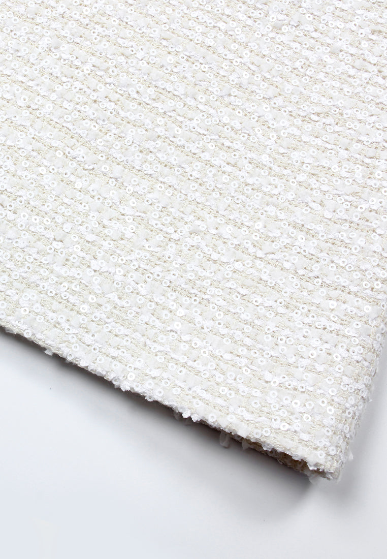 Ivory Elegance Embellished Dress