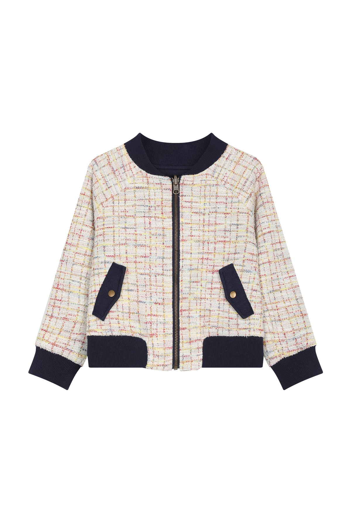 Riviera Tweed Bomber Jacket