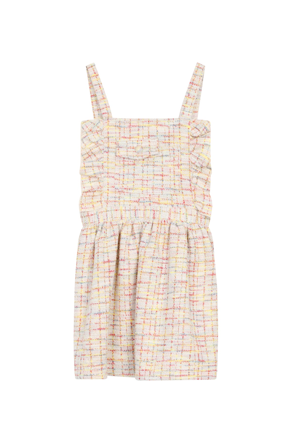 Pastel Jardin Tweed Pinafore Dress