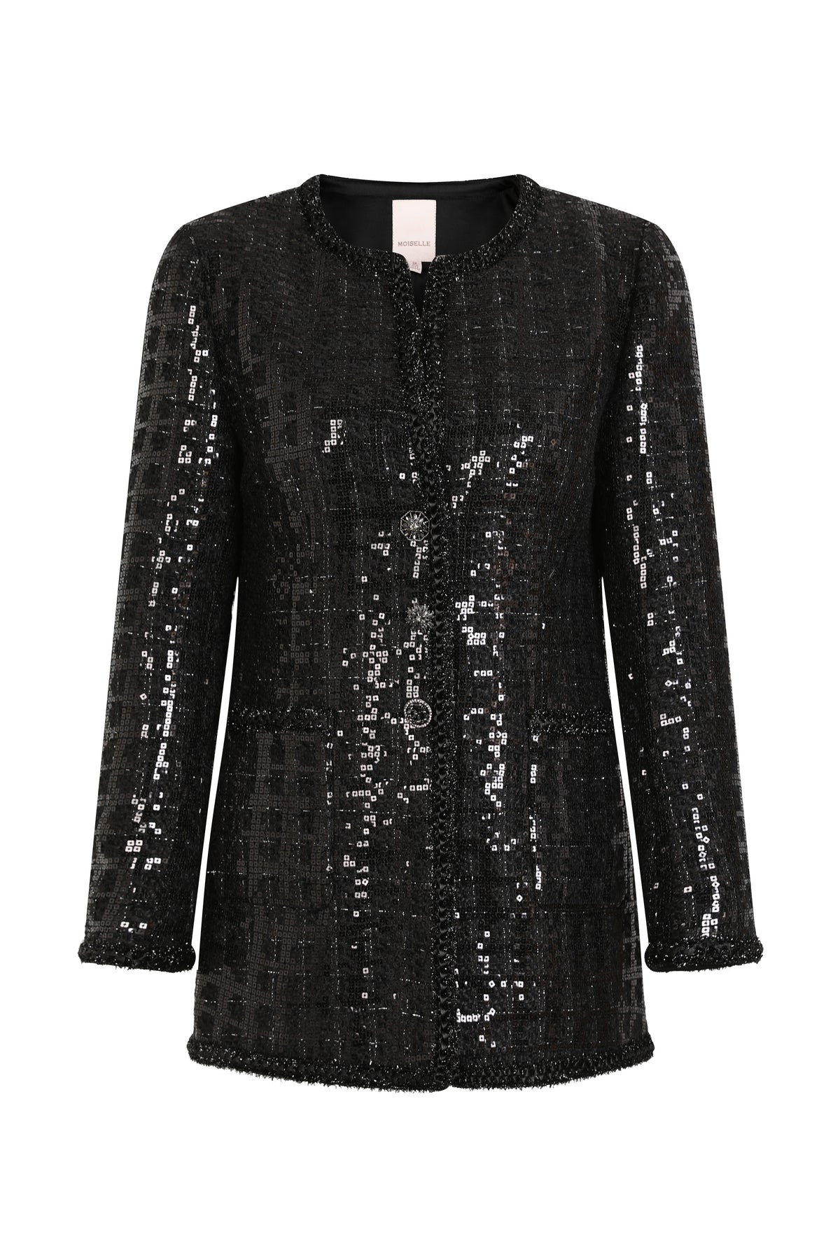 Noir Tweed Bijou Ligne Jacket