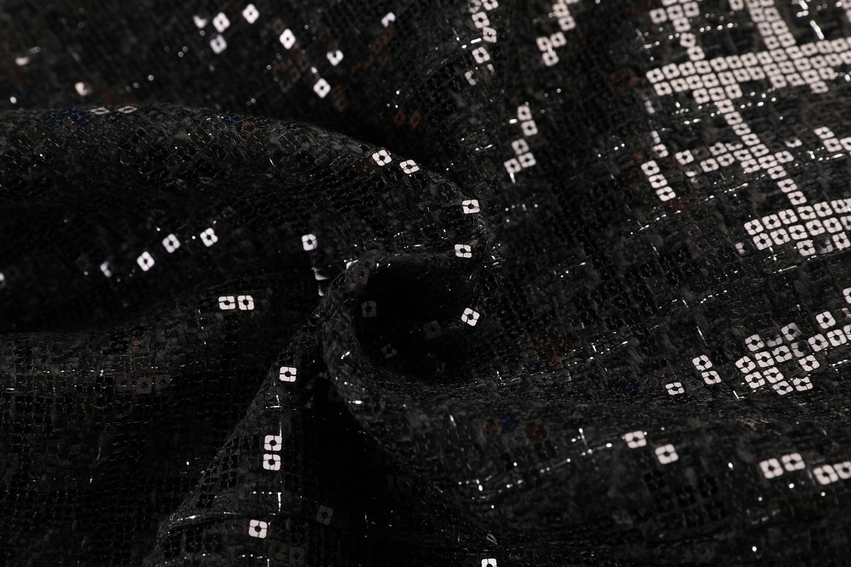 Noir Tweed Bijou Ligne Jacket