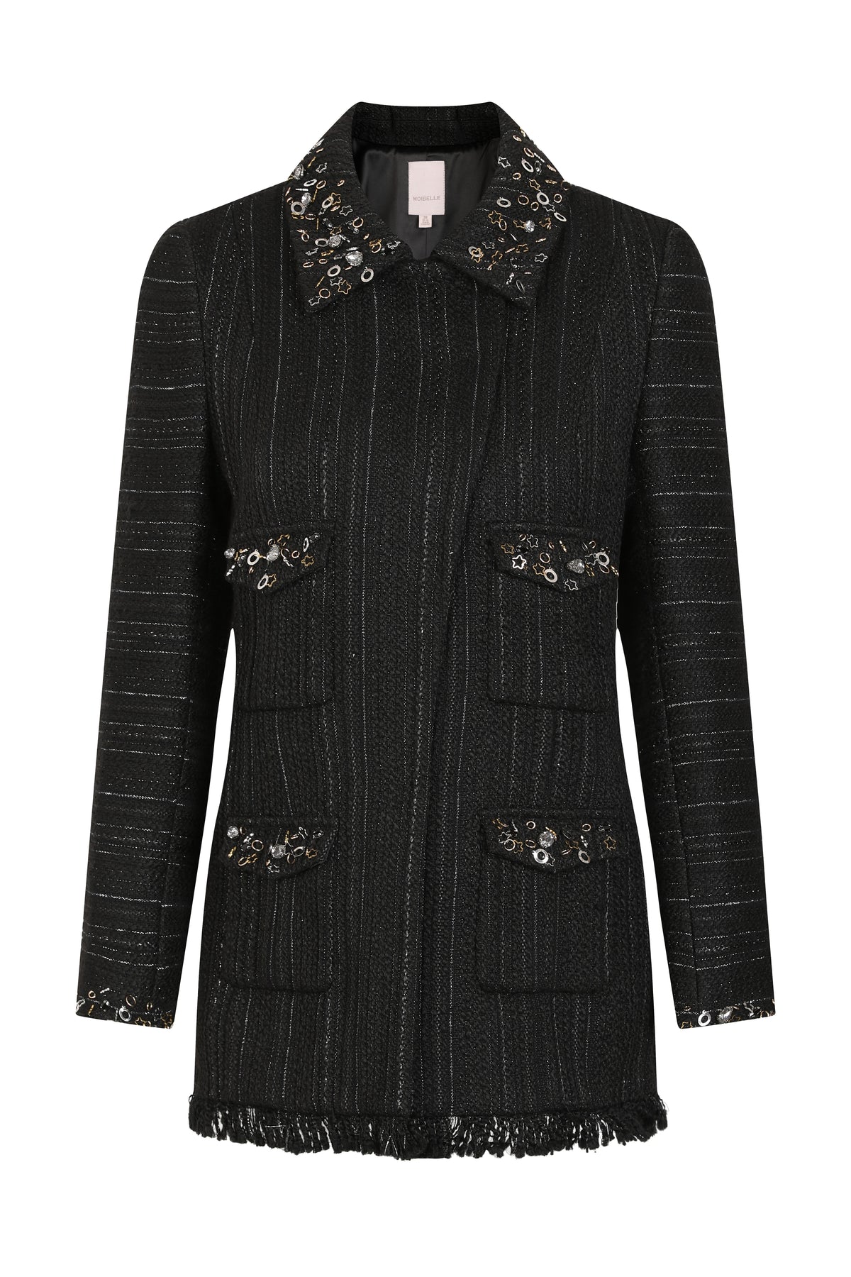 Noir Tweed Paillette Jacket