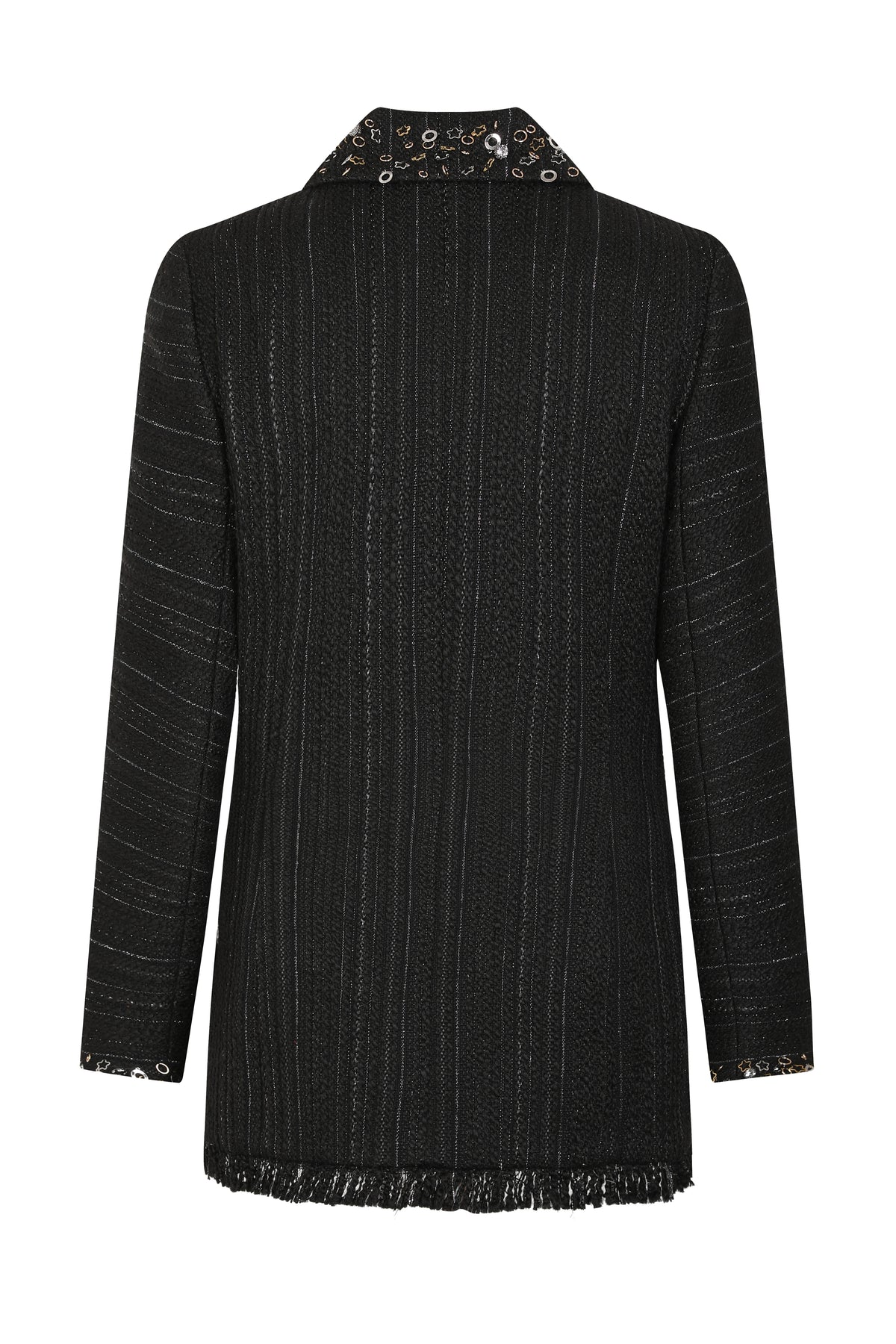 Noir Tweed Paillette Jacket