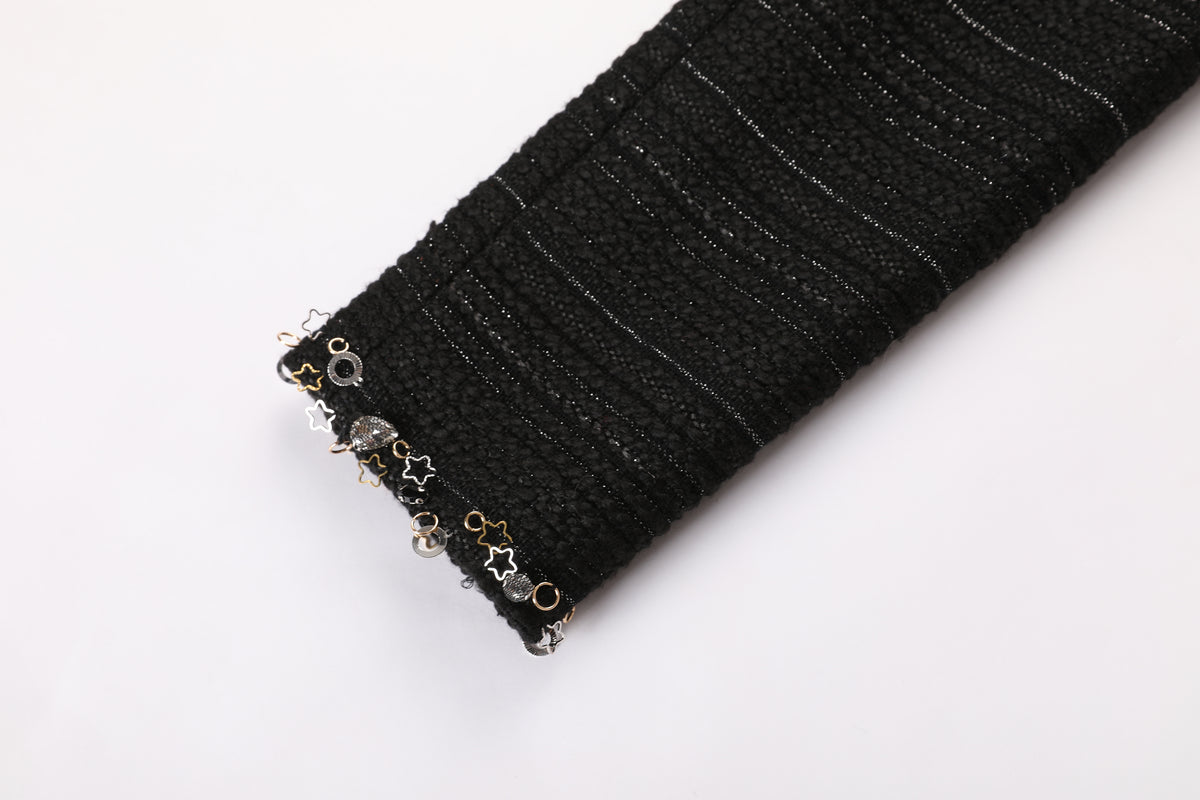 Noir Tweed Paillette Jacket
