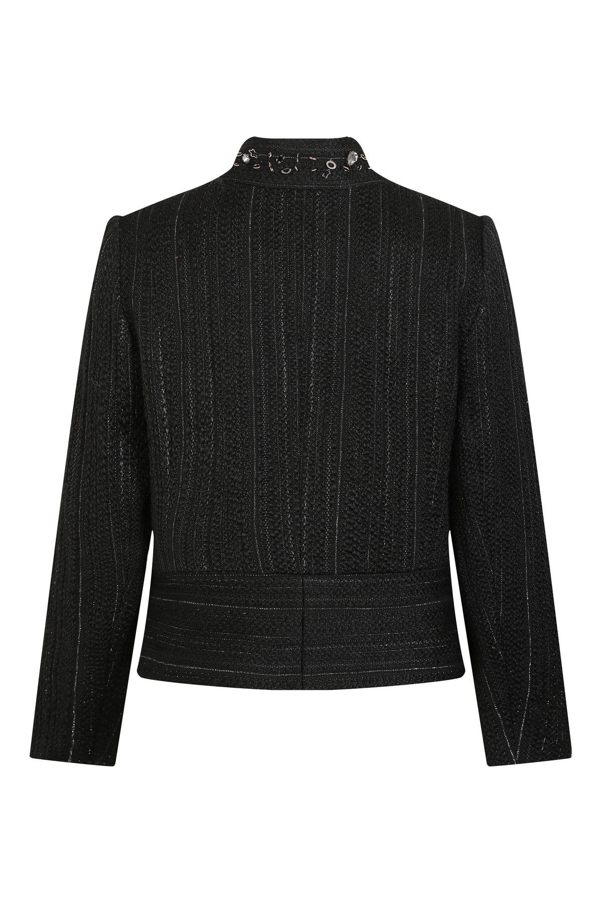 Noir Tweed Bijou Trim Jacket