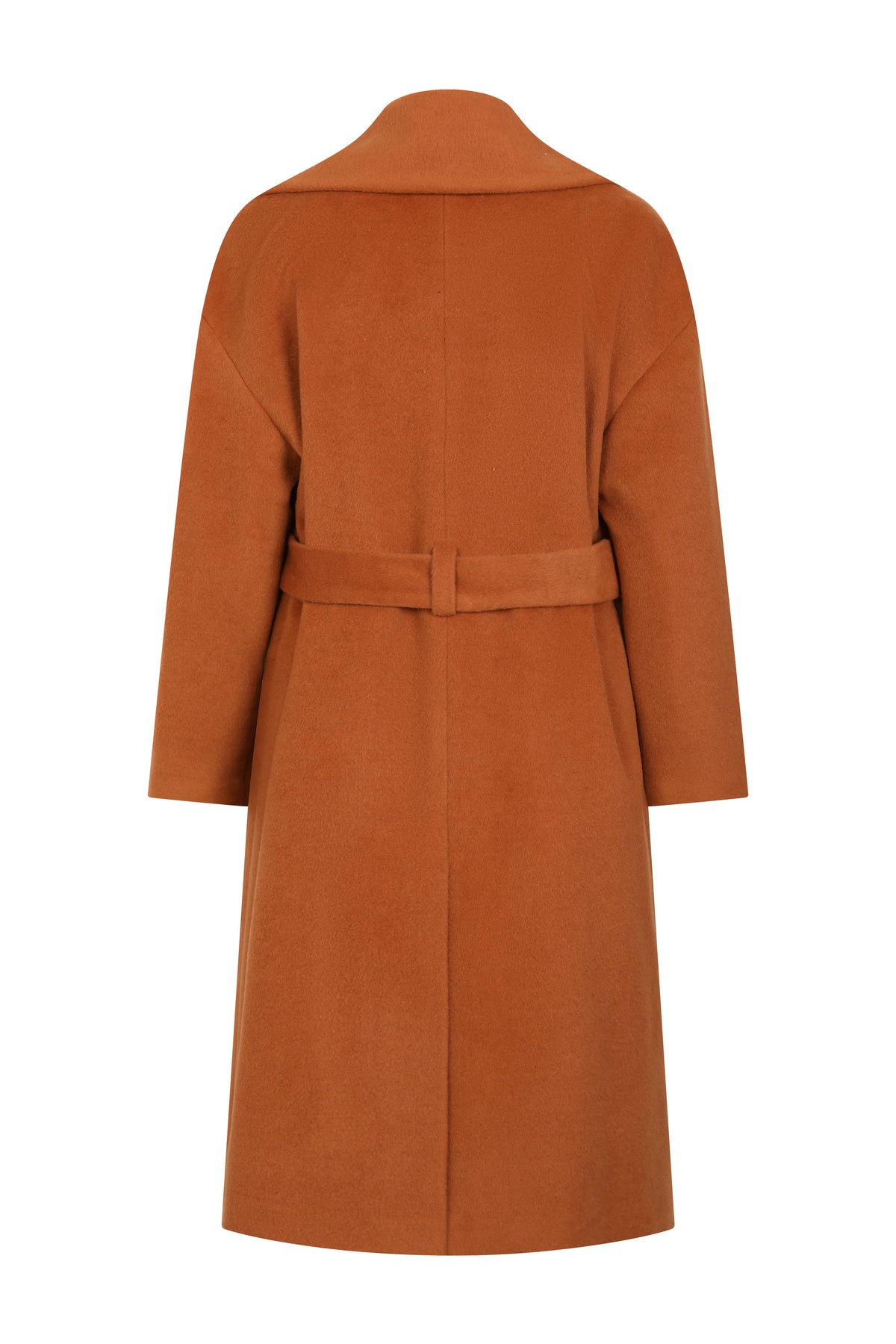 Rouille Laine Ceinturée Coat
