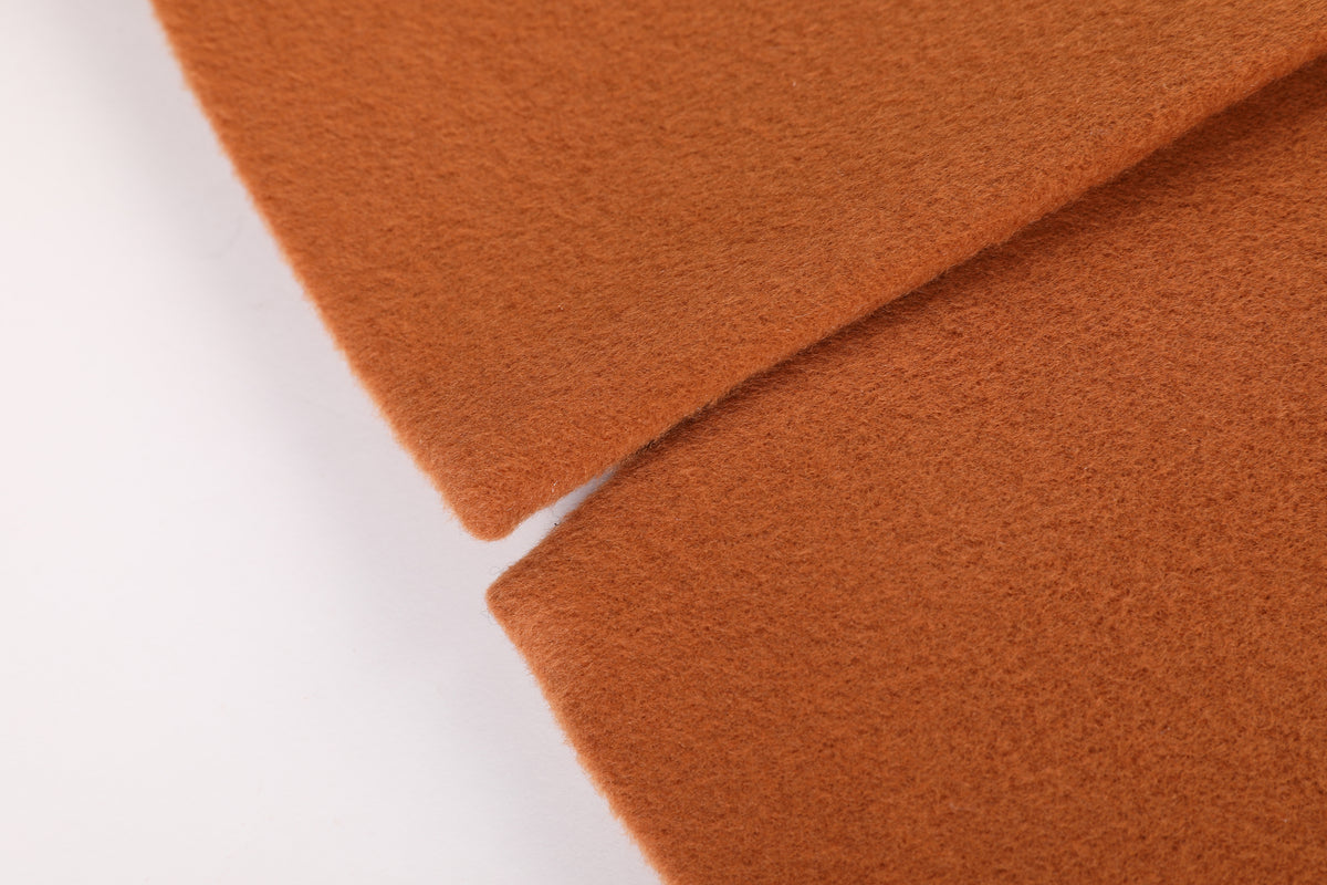 Rouille Laine Ceinturée Coat