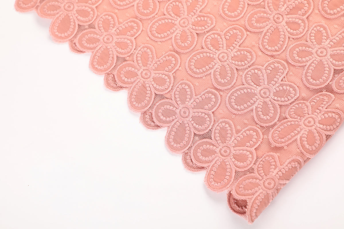 Rosé Romance Lace Shift Dress