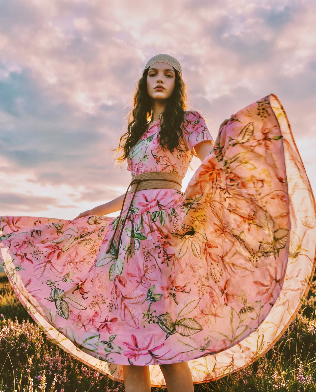 Floral Symphony Garden Dress