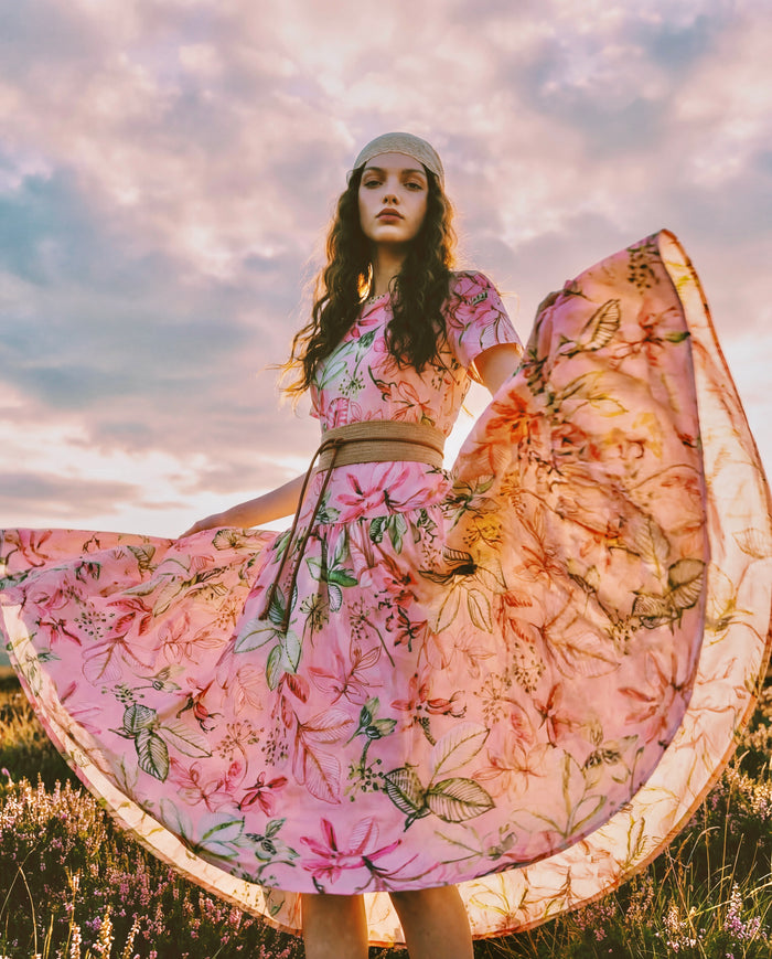 Floral Symphony Garden Dress