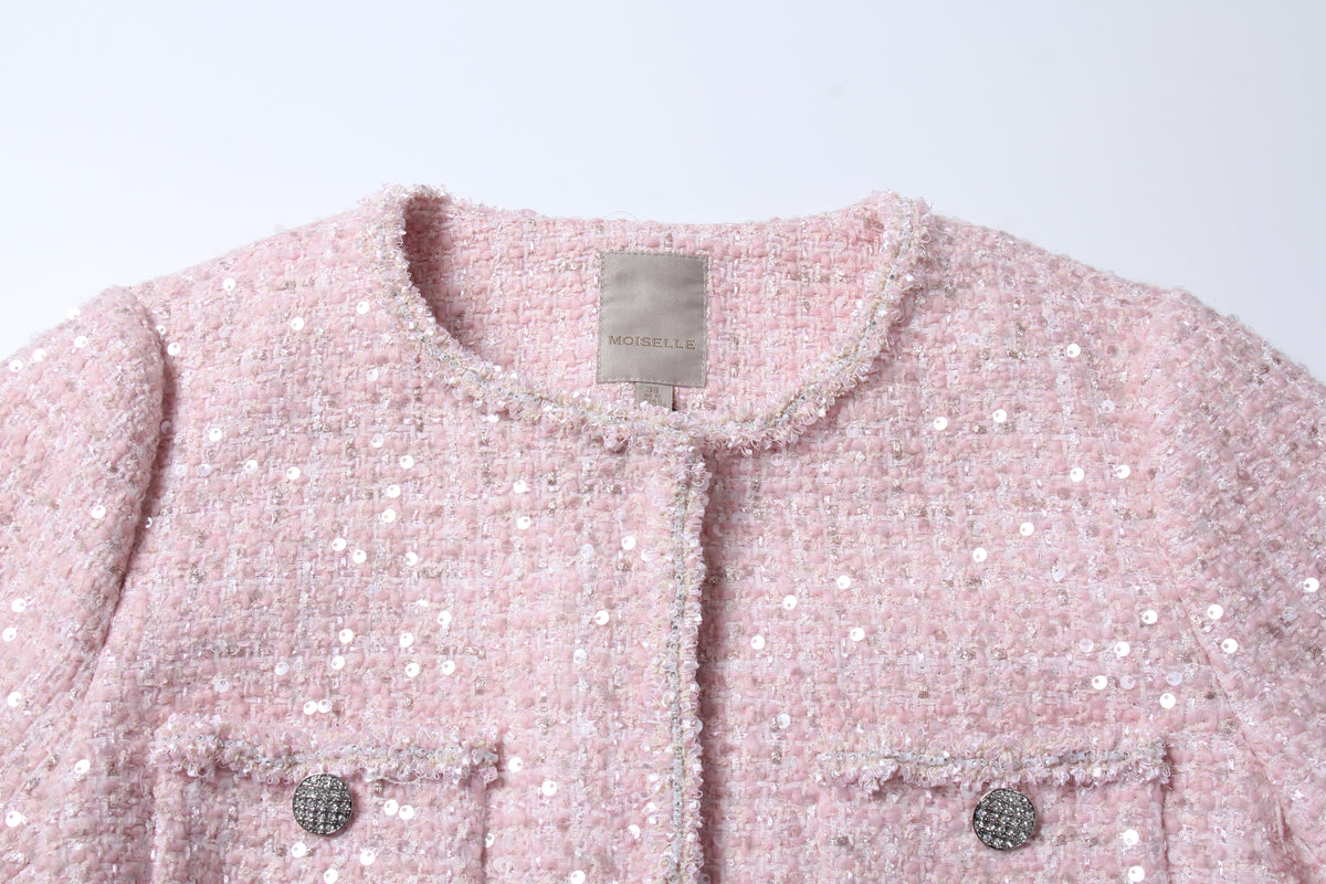 Rose Éclat Sequin Jacket