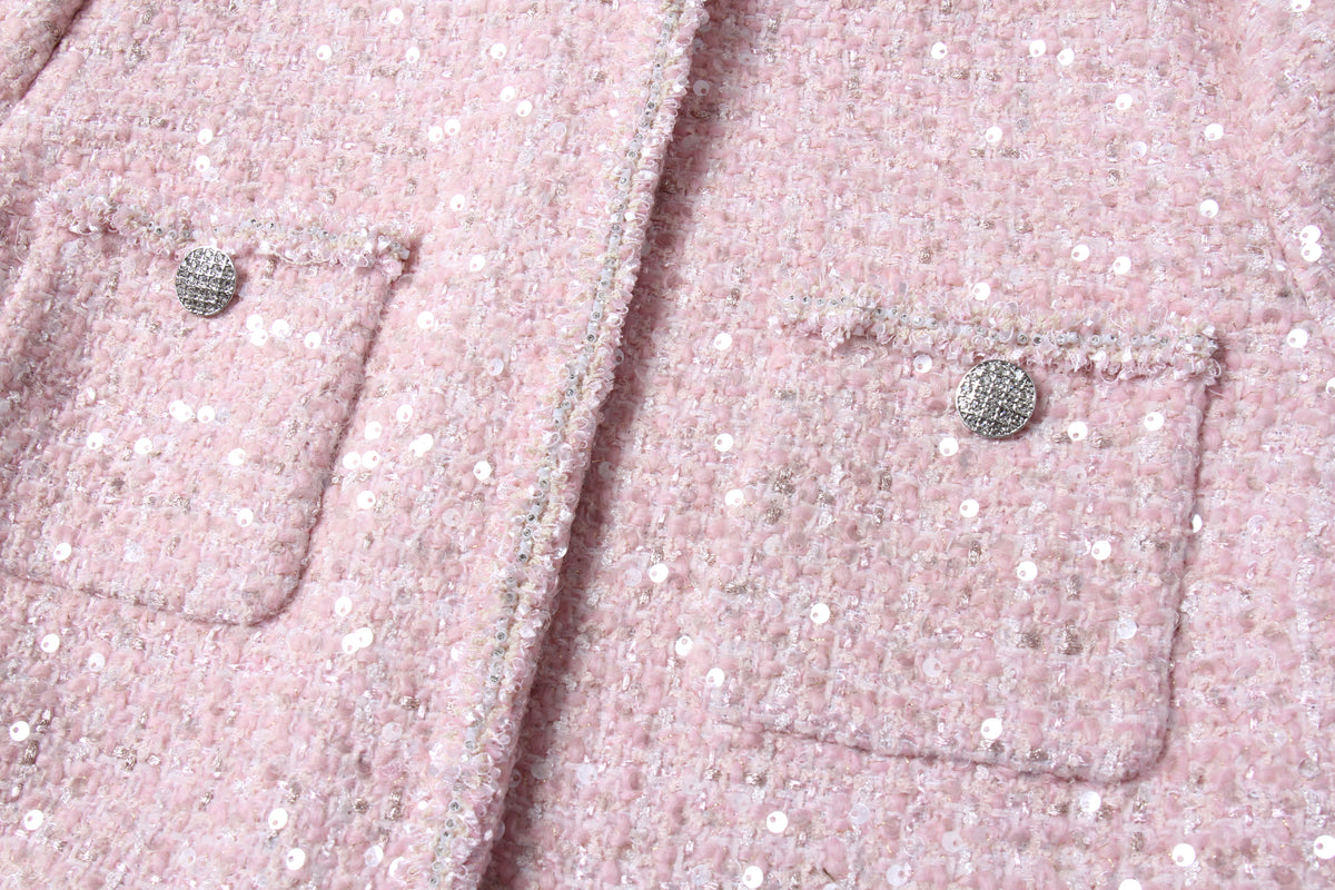 Rose Éclat Sequin Jacket