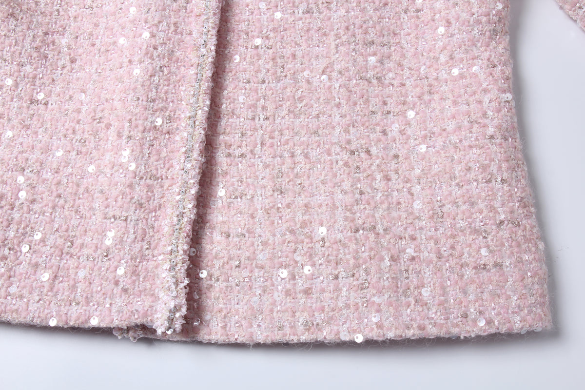 Rose Éclat Sequin Jacket