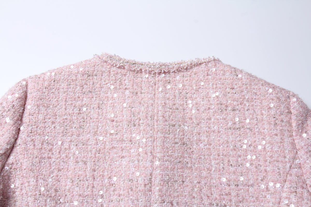 Rose Éclat Sequin Jacket