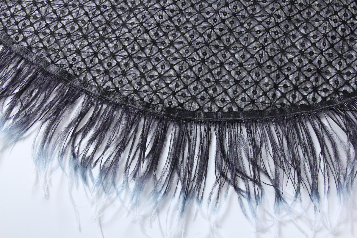 Noir Plumage Sequin Dress