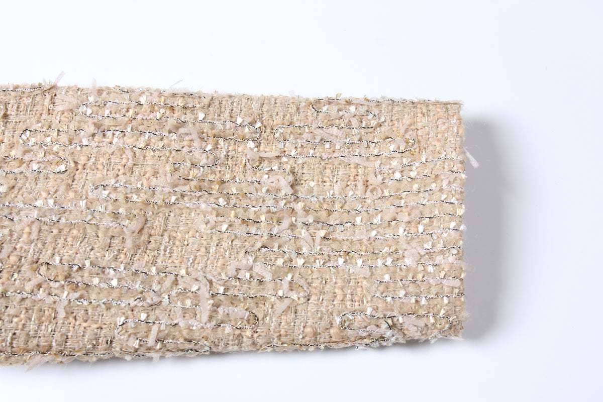 Champagne Bijou Tweed Dress