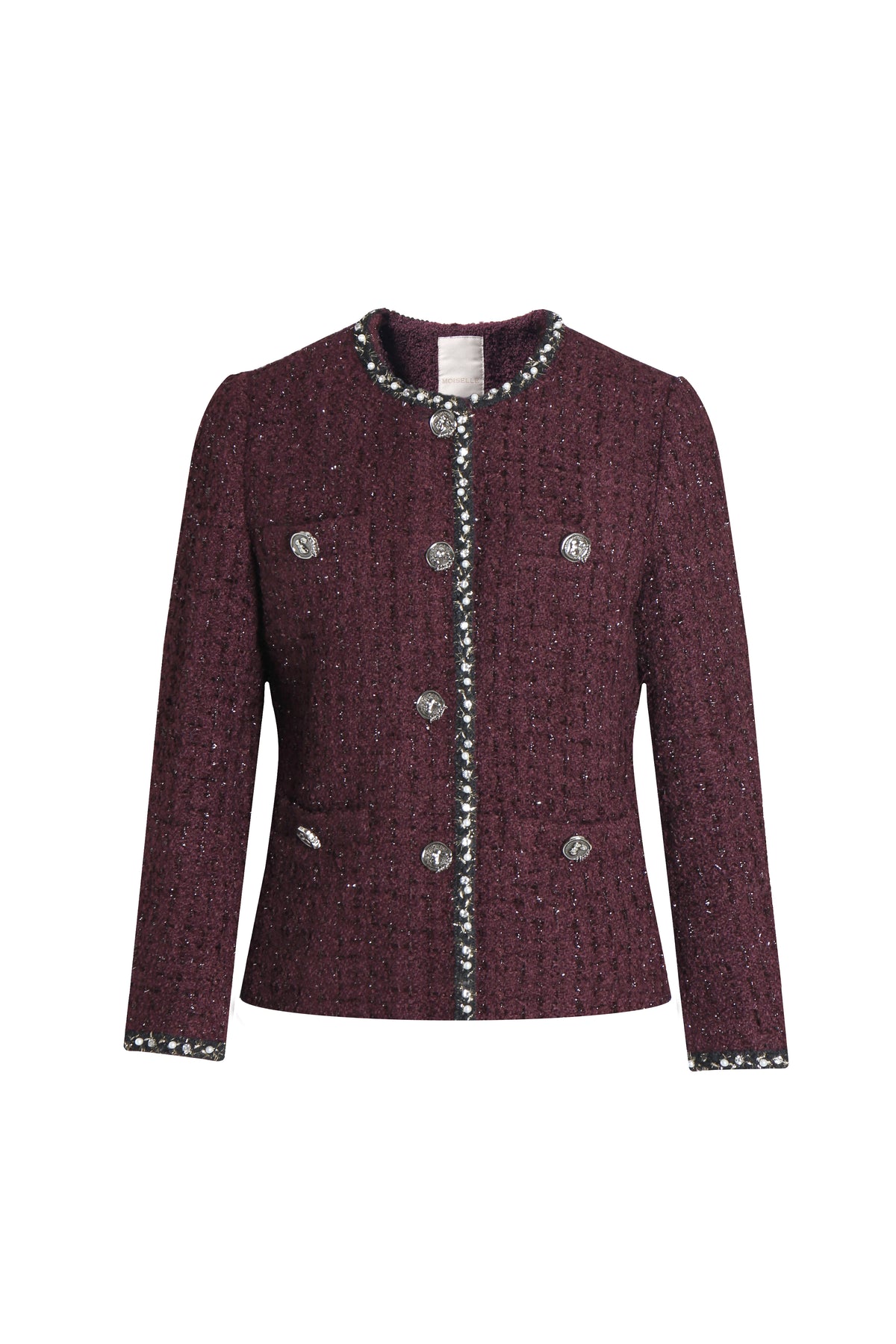 Bordeaux Bijou Trim Jacket