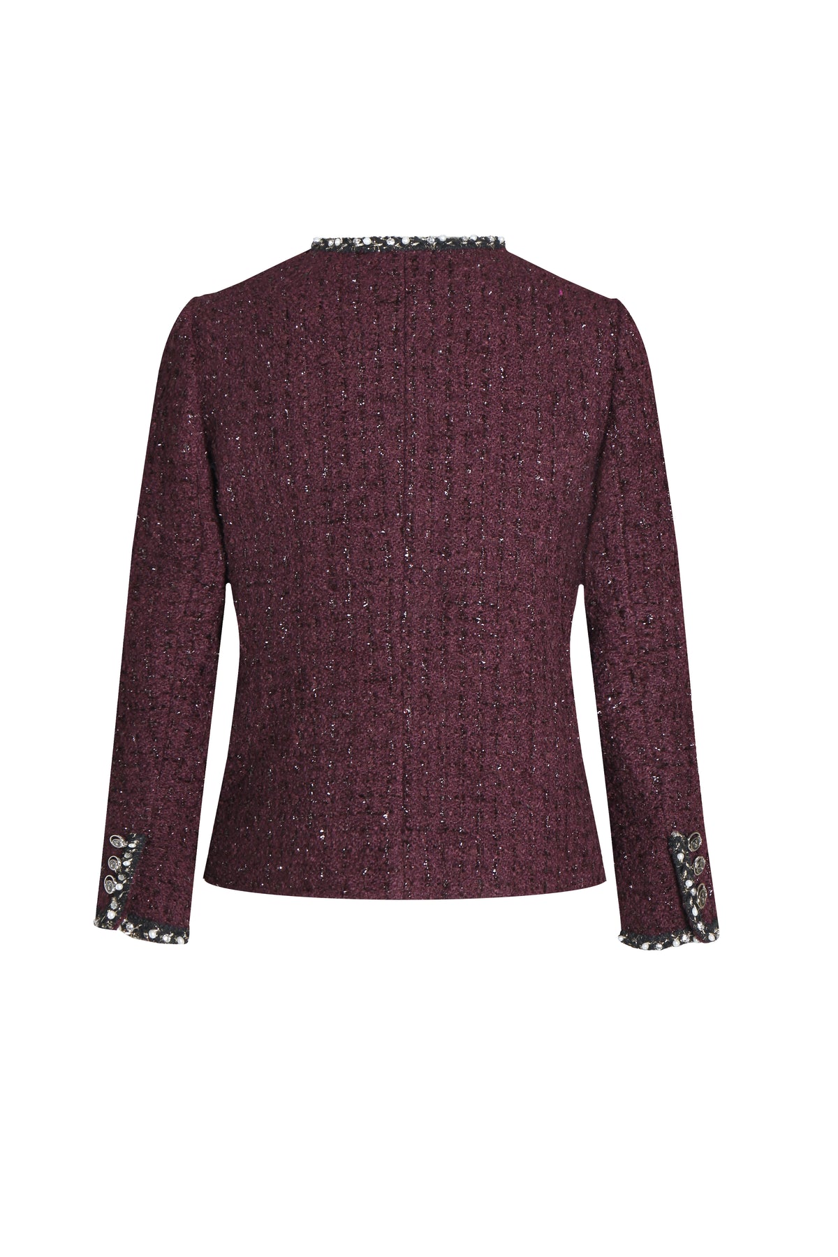 Bordeaux Bijou Trim Jacket
