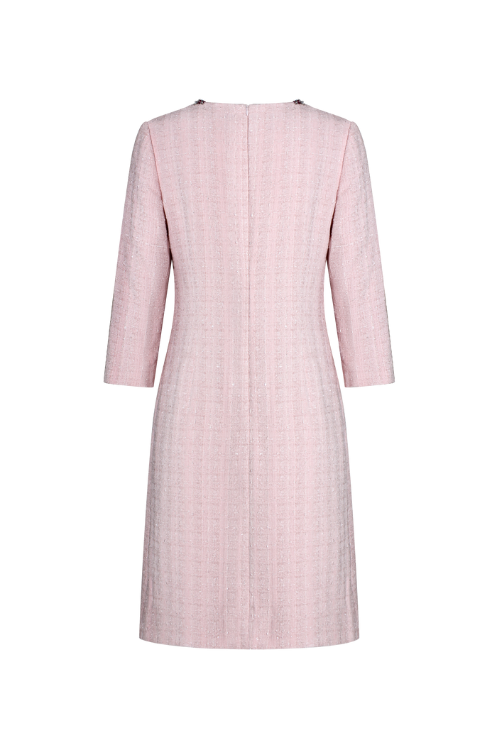 Rose Bijou Embellished Pocket Dress