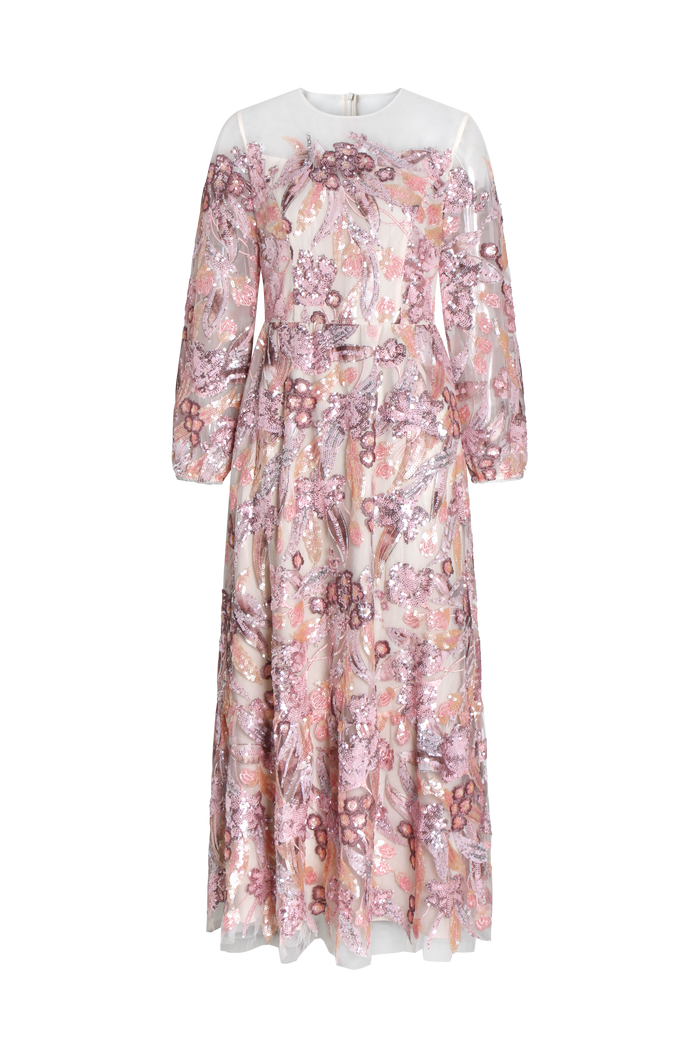 Rose Jardin Embroidered Dress
