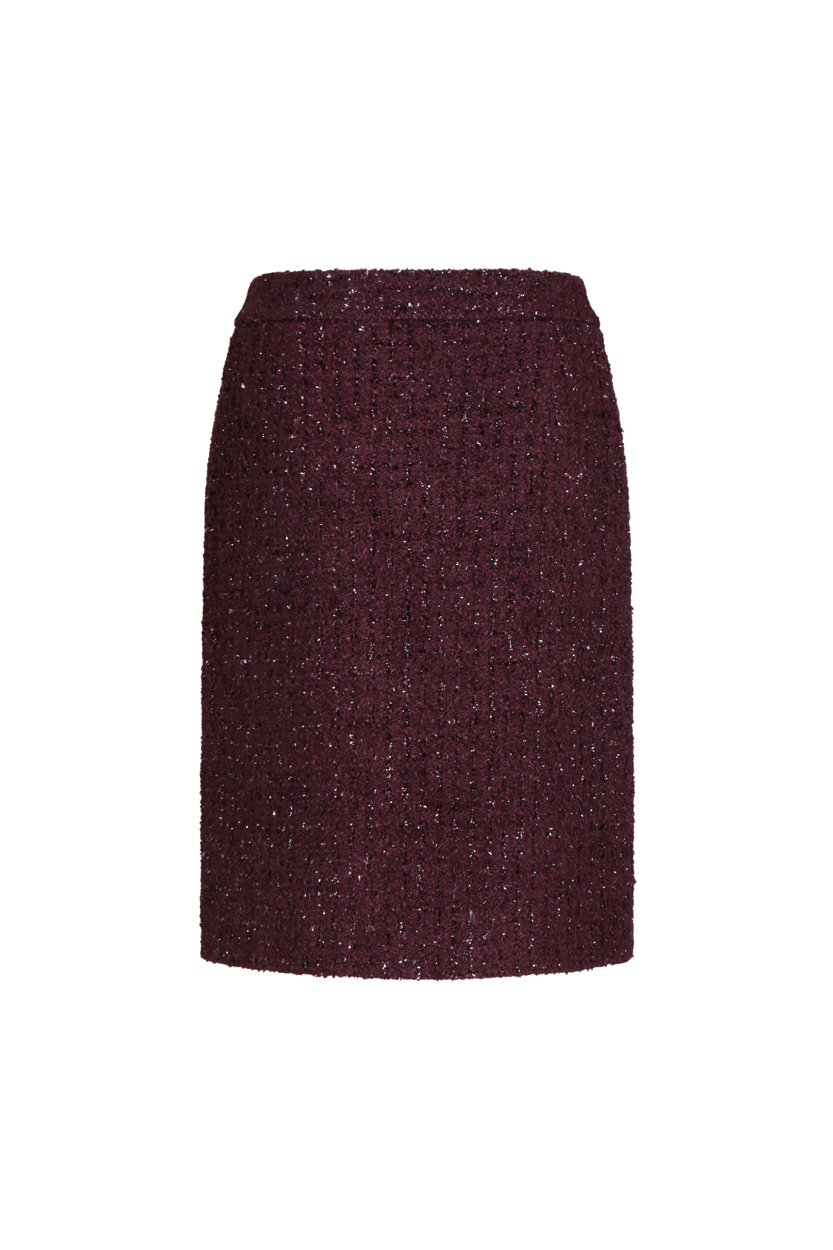 Bordeaux Éclat Wrap Skirt
