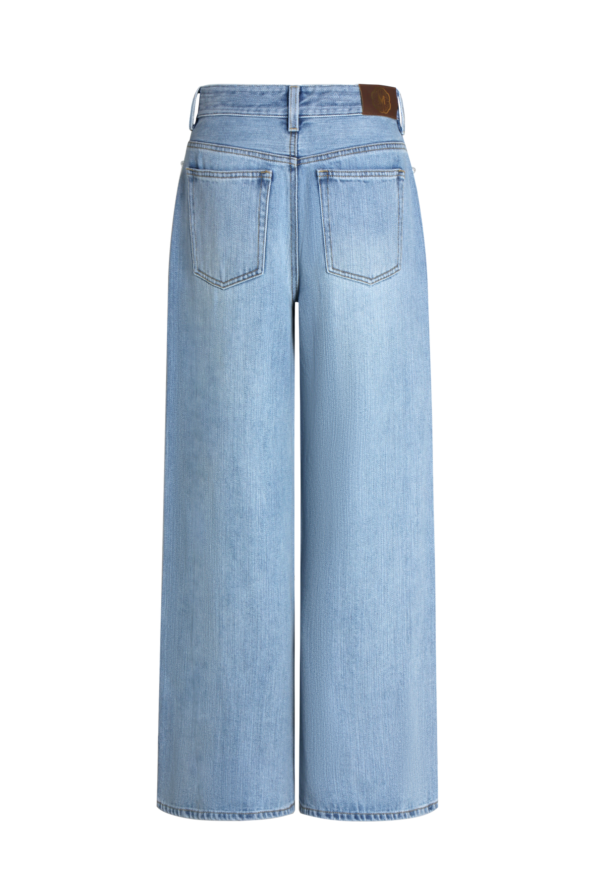 Bleu Ciel Wide-Leg Denim
