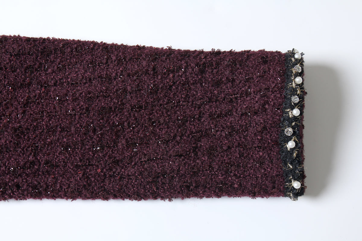 Bordeaux Bijou Trim Jacket